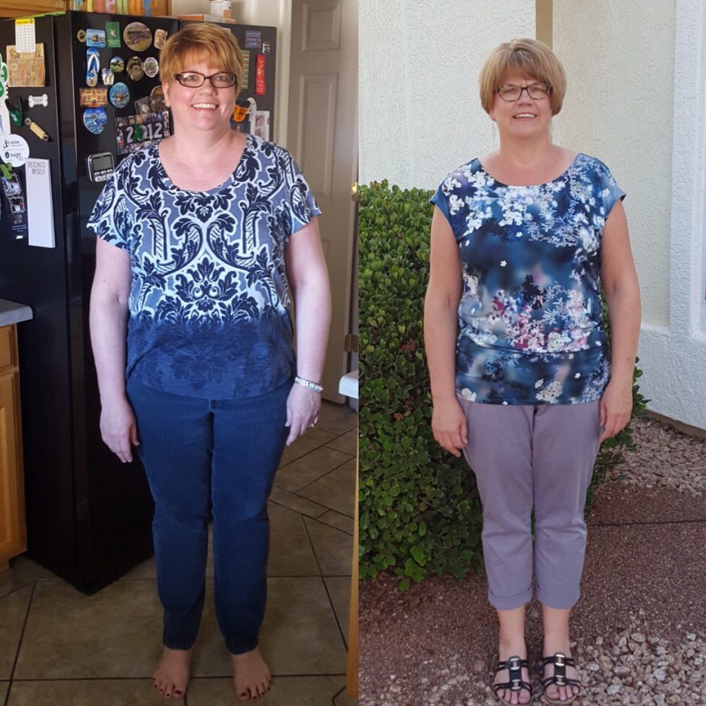 Carla Before After 30 Days of Eating Clean