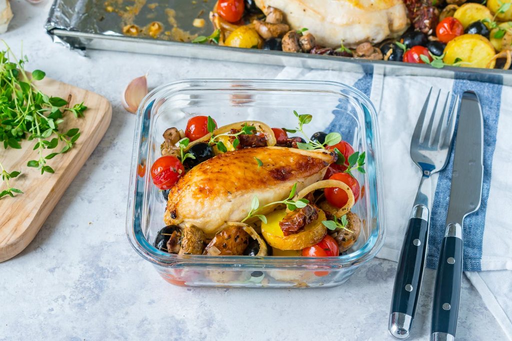 Clean Food One Sheet Pan Tuscan Chicken