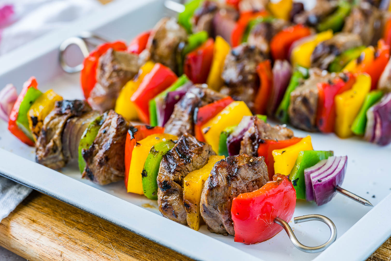 CleadFoodCrush Fajita Steak Skewers Recipe