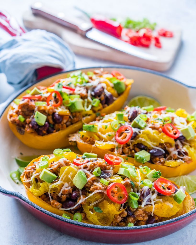 Creative Taco Stuffed Spaghetti Squash