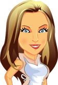 Cartoon image of Rachel Maser